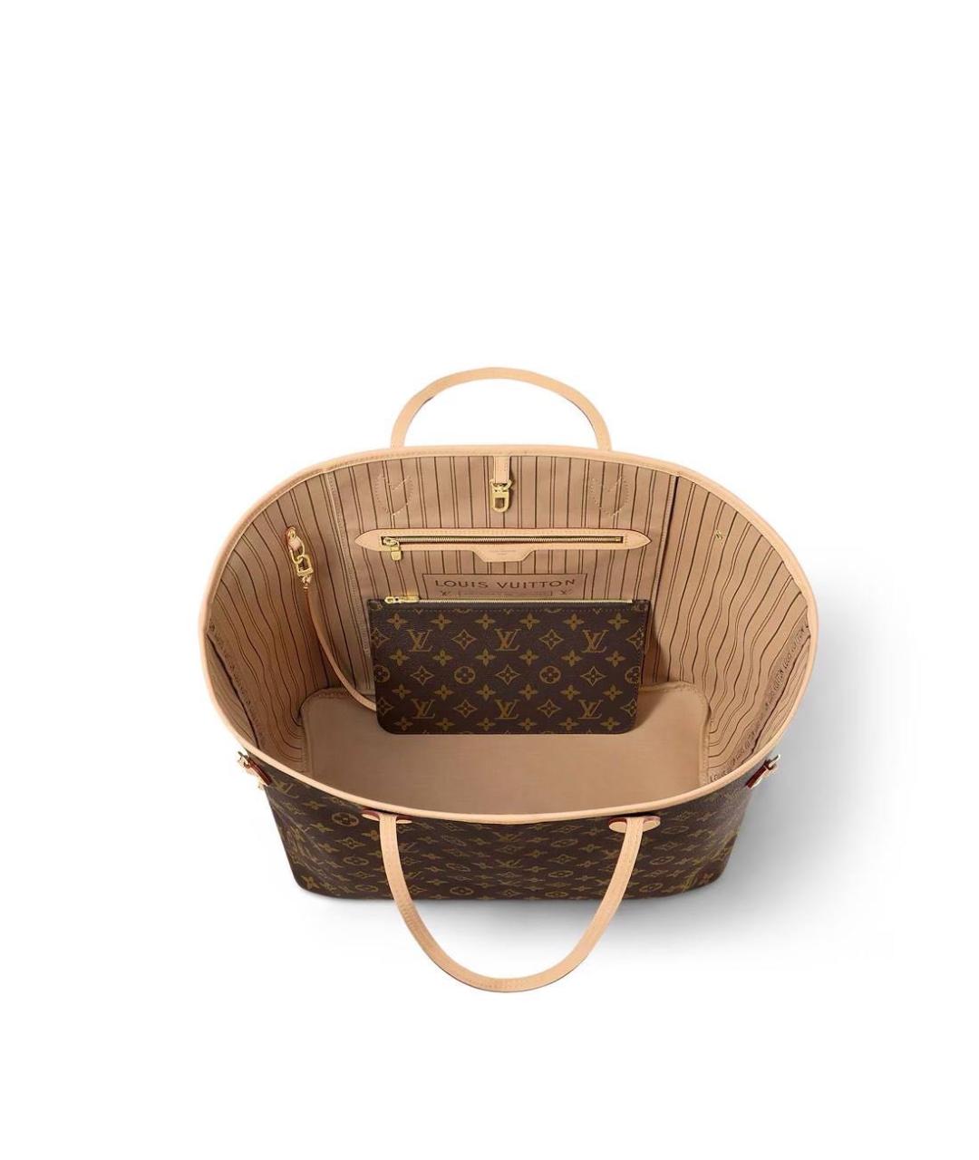 LOUIS VUITTON Коричневая сумка тоут, фото 5