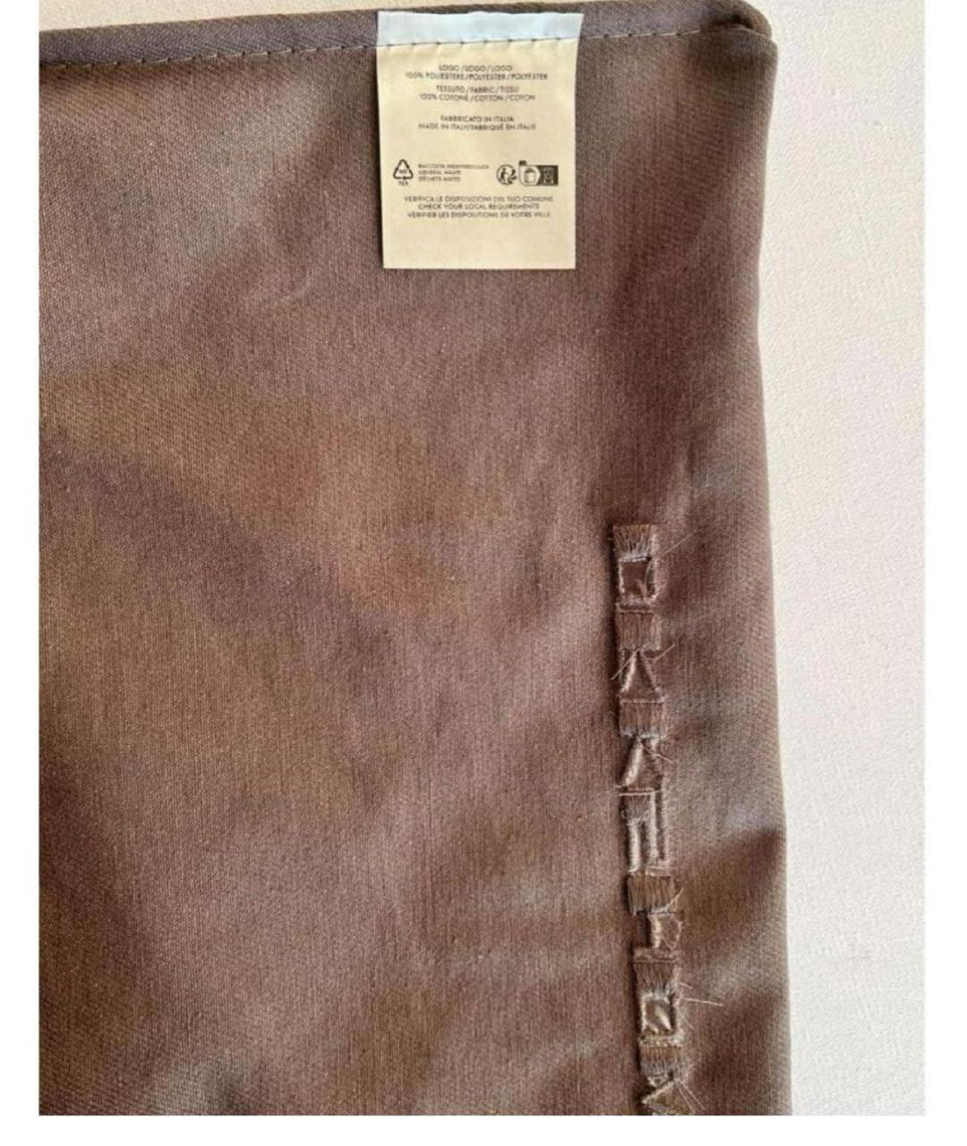RICK OWENS DRKSHDW Коричневая хлопковая сумка тоут, фото 4