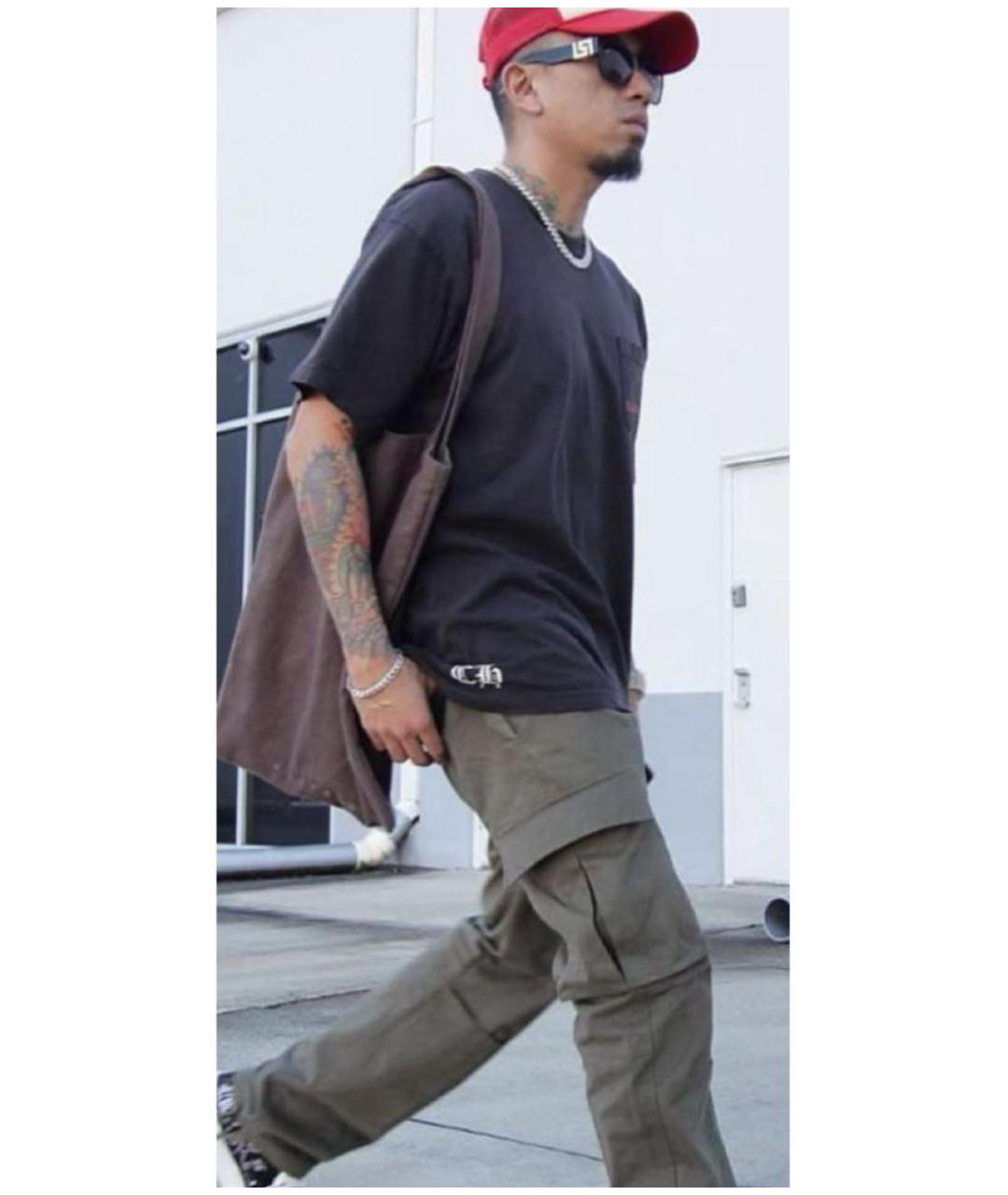 RICK OWENS DRKSHDW Коричневая хлопковая сумка тоут, фото 6