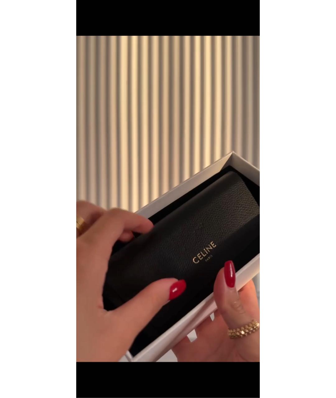 CELINE Белые пластиковые солнцезащитные очки, фото 5