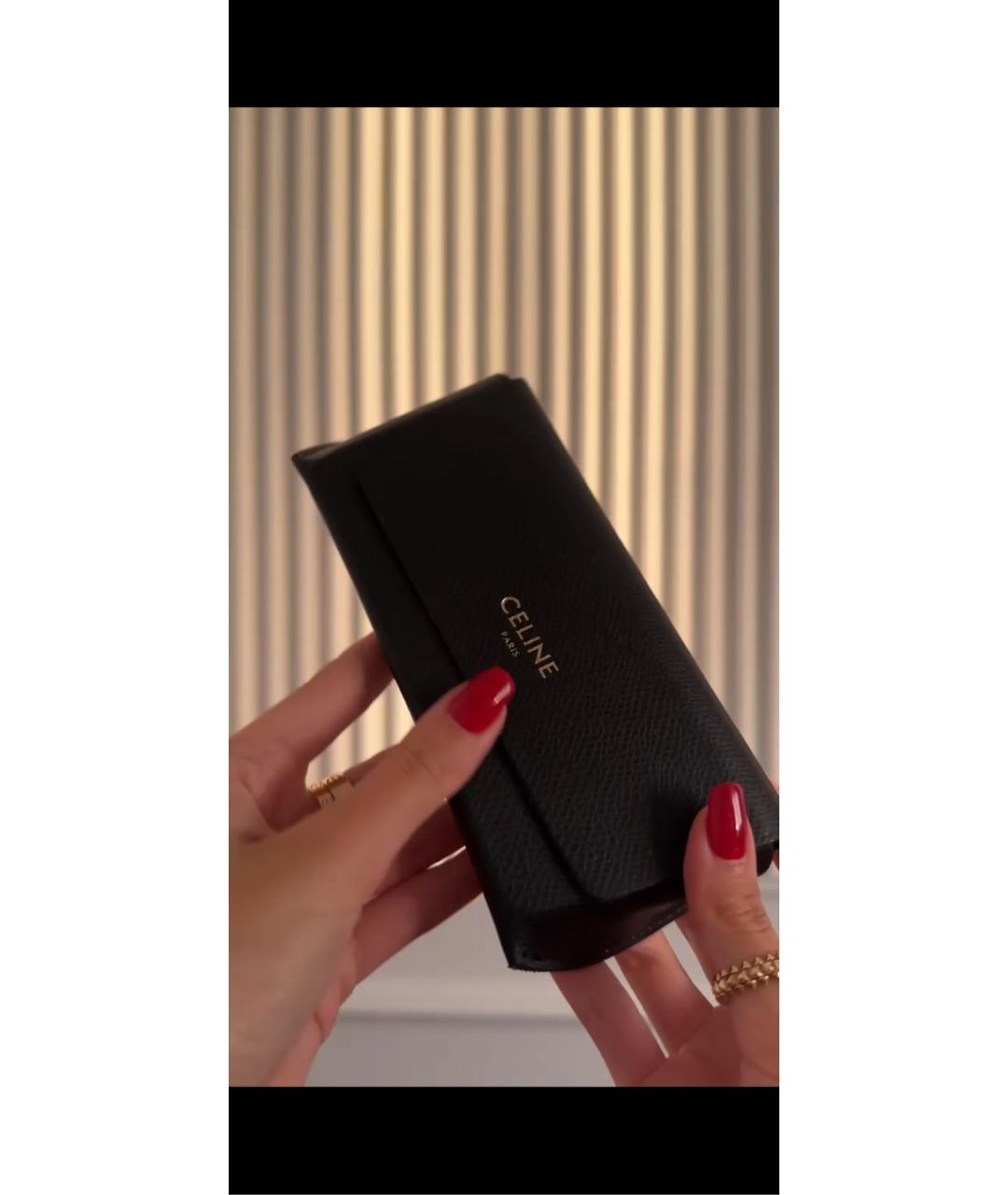 CELINE Белые пластиковые солнцезащитные очки, фото 6
