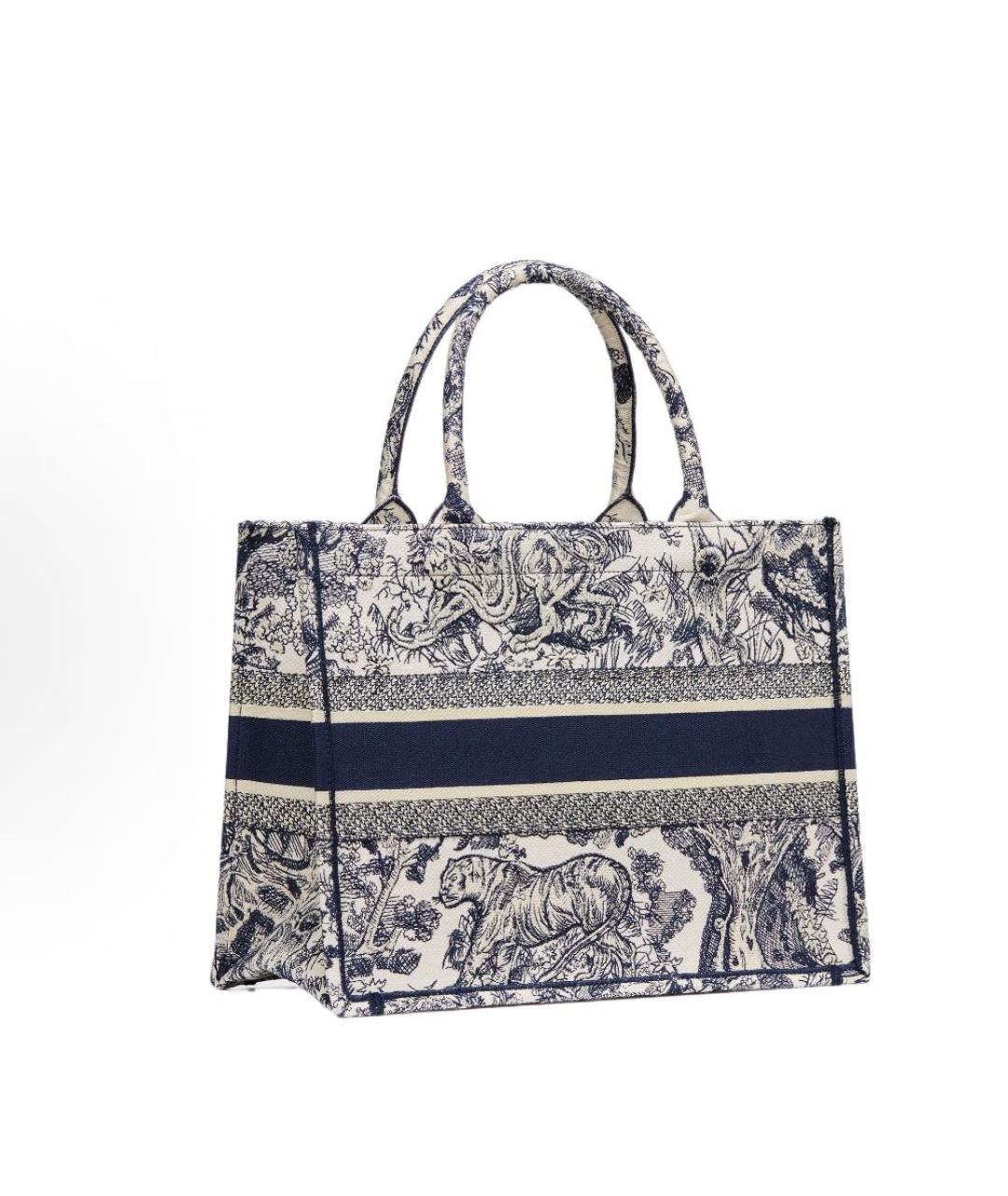 CHRISTIAN DIOR Темно-синяя сумка тоут, фото 3