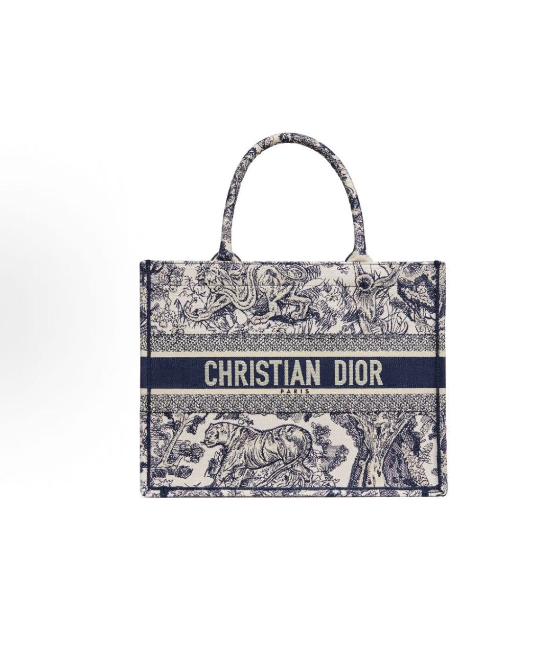 CHRISTIAN DIOR Темно-синяя сумка тоут, фото 1
