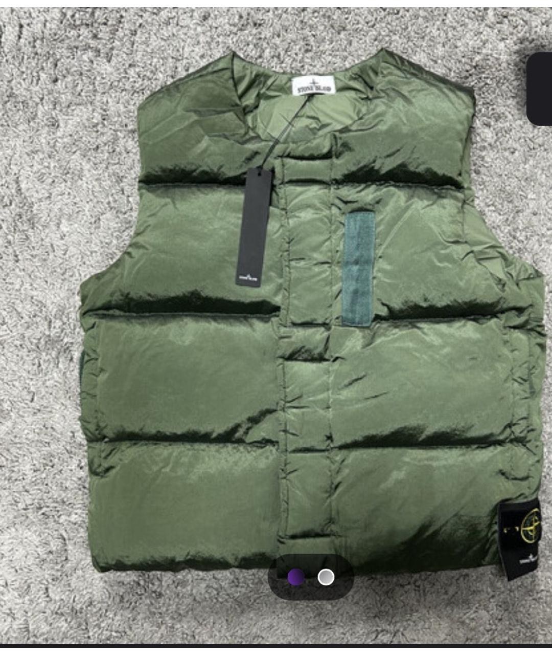 STONE ISLAND Хаки жилет, фото 7