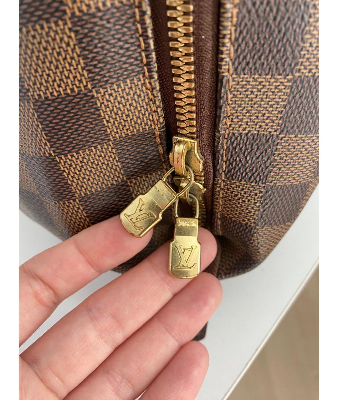 LOUIS VUITTON Коричневая сумка с короткими ручками, фото 5