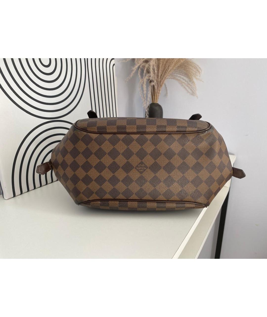 LOUIS VUITTON Коричневая сумка с короткими ручками, фото 3