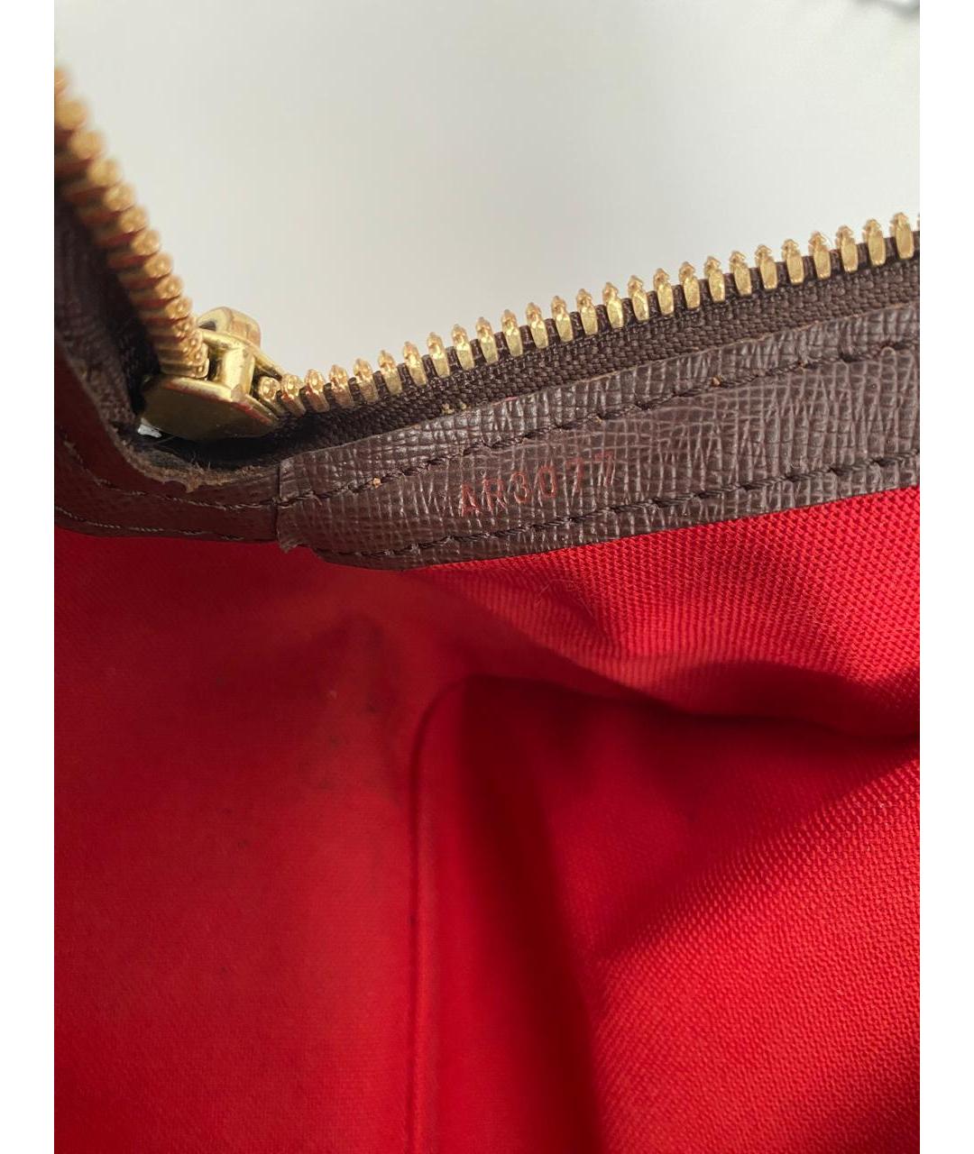LOUIS VUITTON Коричневая сумка с короткими ручками, фото 7