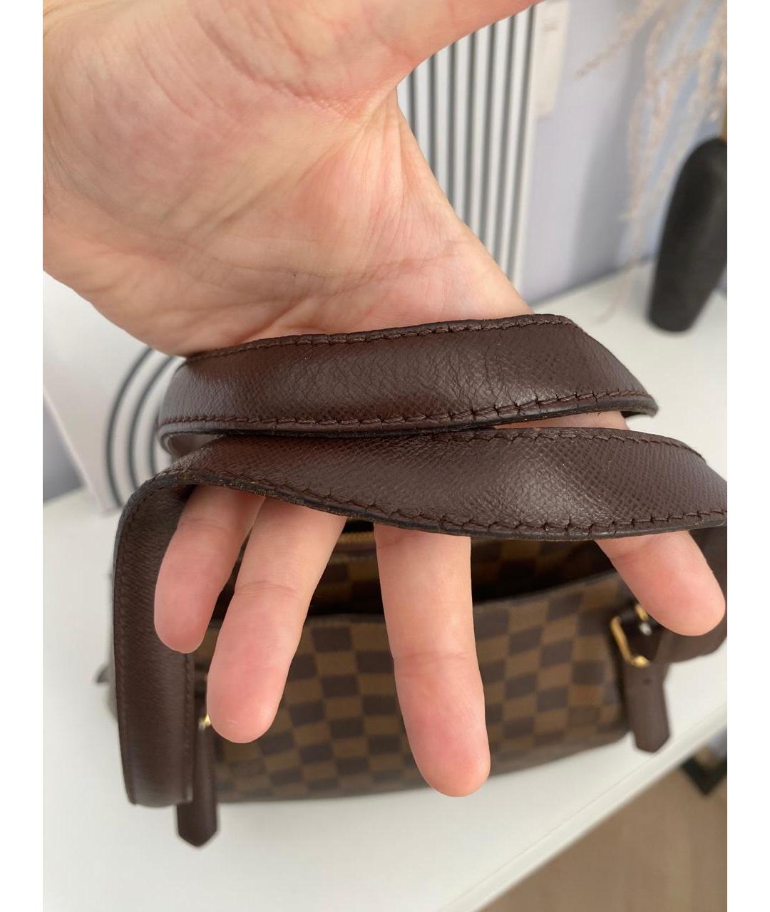 LOUIS VUITTON Коричневая сумка с короткими ручками, фото 4