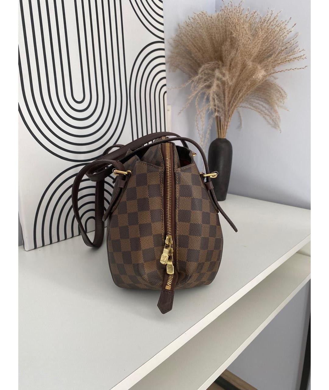 LOUIS VUITTON Коричневая сумка с короткими ручками, фото 2