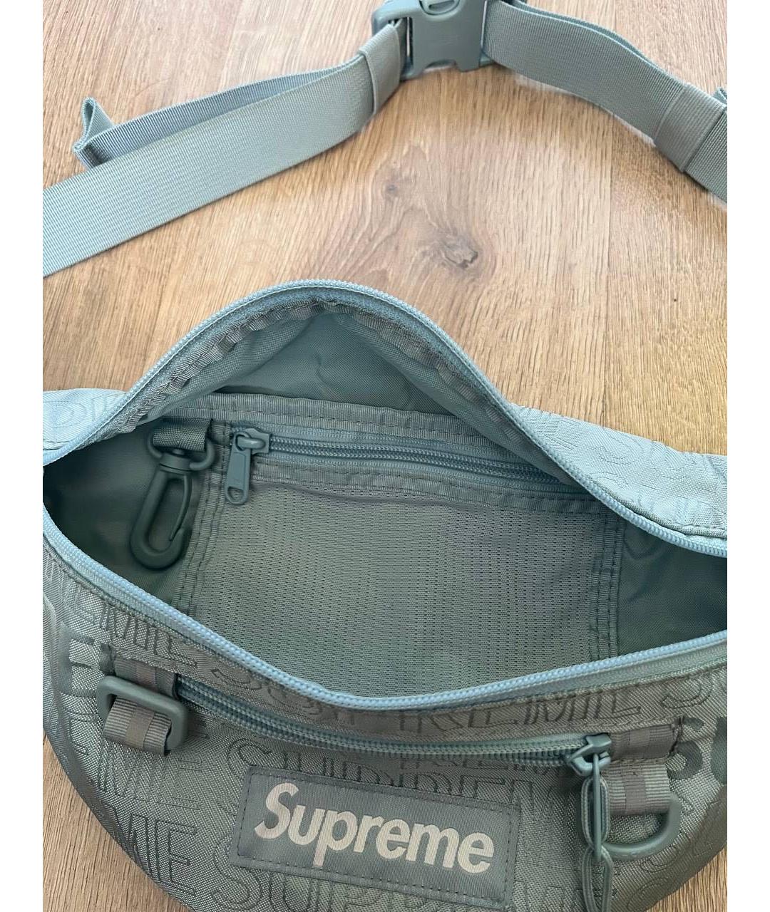SUPREME Бирюзовая поясная сумка, фото 5