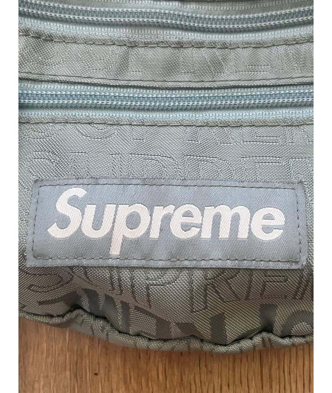 SUPREME Бирюзовая поясная сумка, фото 4
