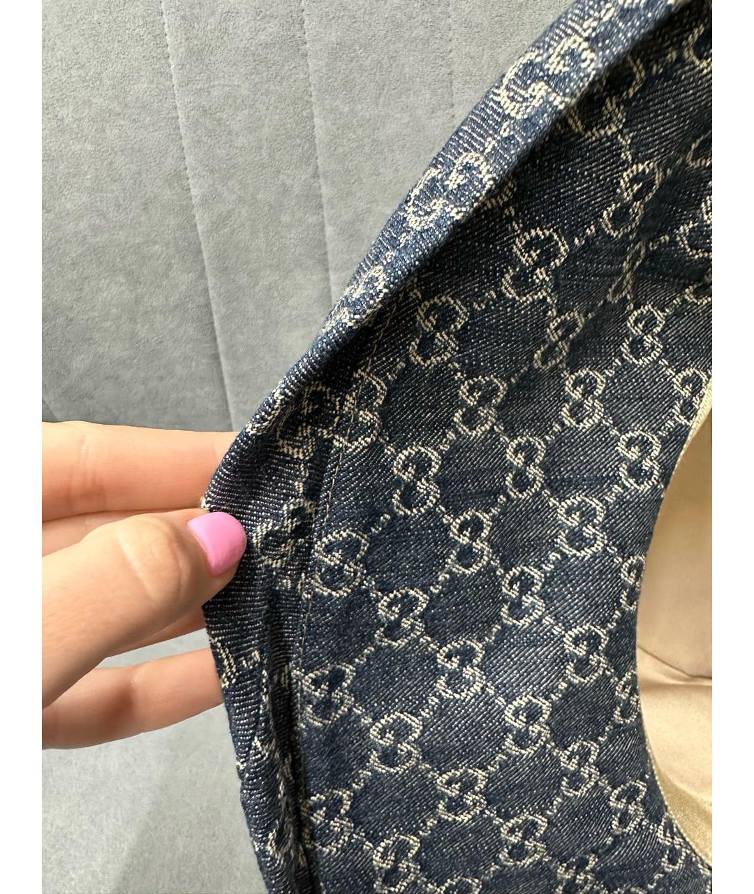 GUCCI Синяя хлопковая панама, фото 7