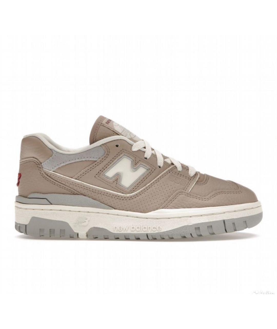 NEW BALANCE Коричневые кожаные низкие кроссовки / кеды, фото 8