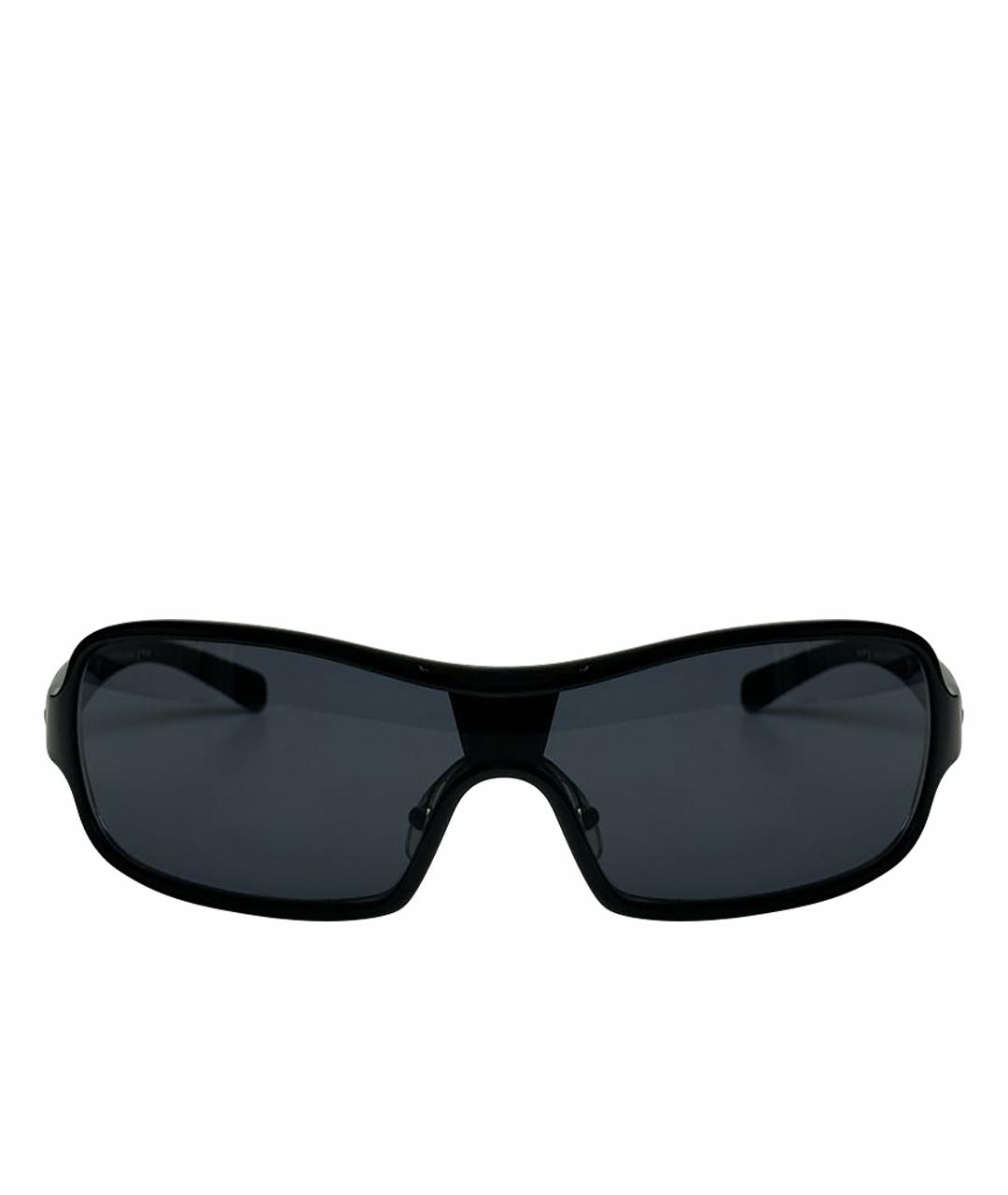 PRADA Черные пластиковые солнцезащитные очки, фото 1