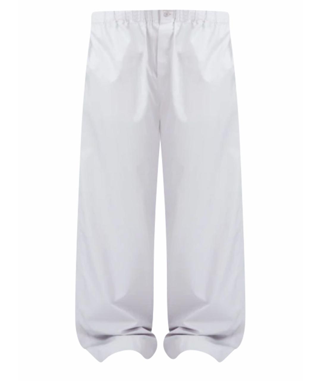 Carven Белые хлопковые брюки широкие, фото 1