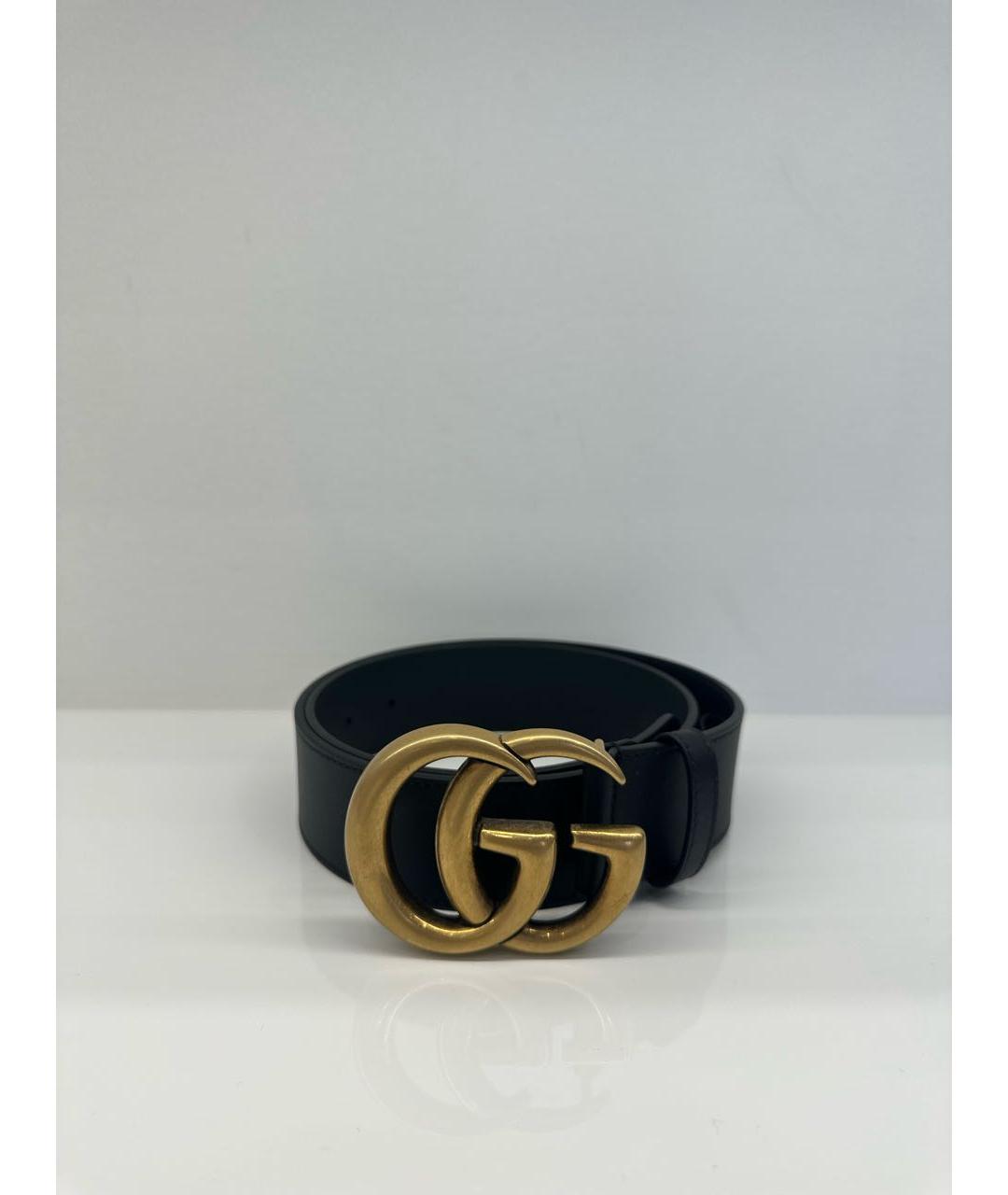 GUCCI Черный кожаный ремень, фото 6