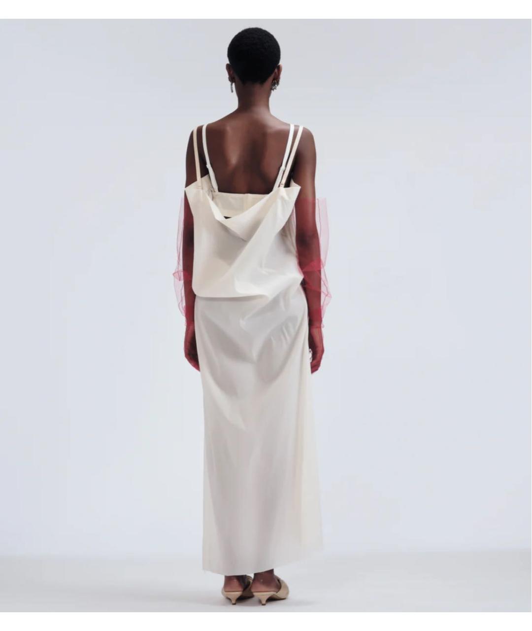 Carven Белое полиамидовое платье, фото 3