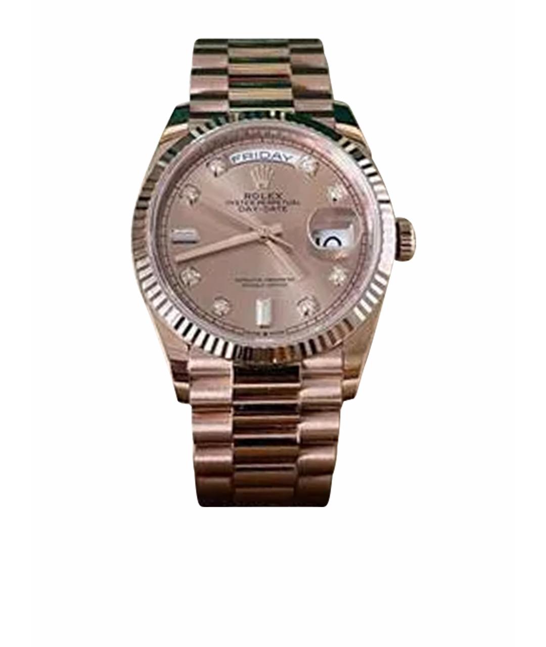 ROLEX Розовые часы из розового золота, фото 1