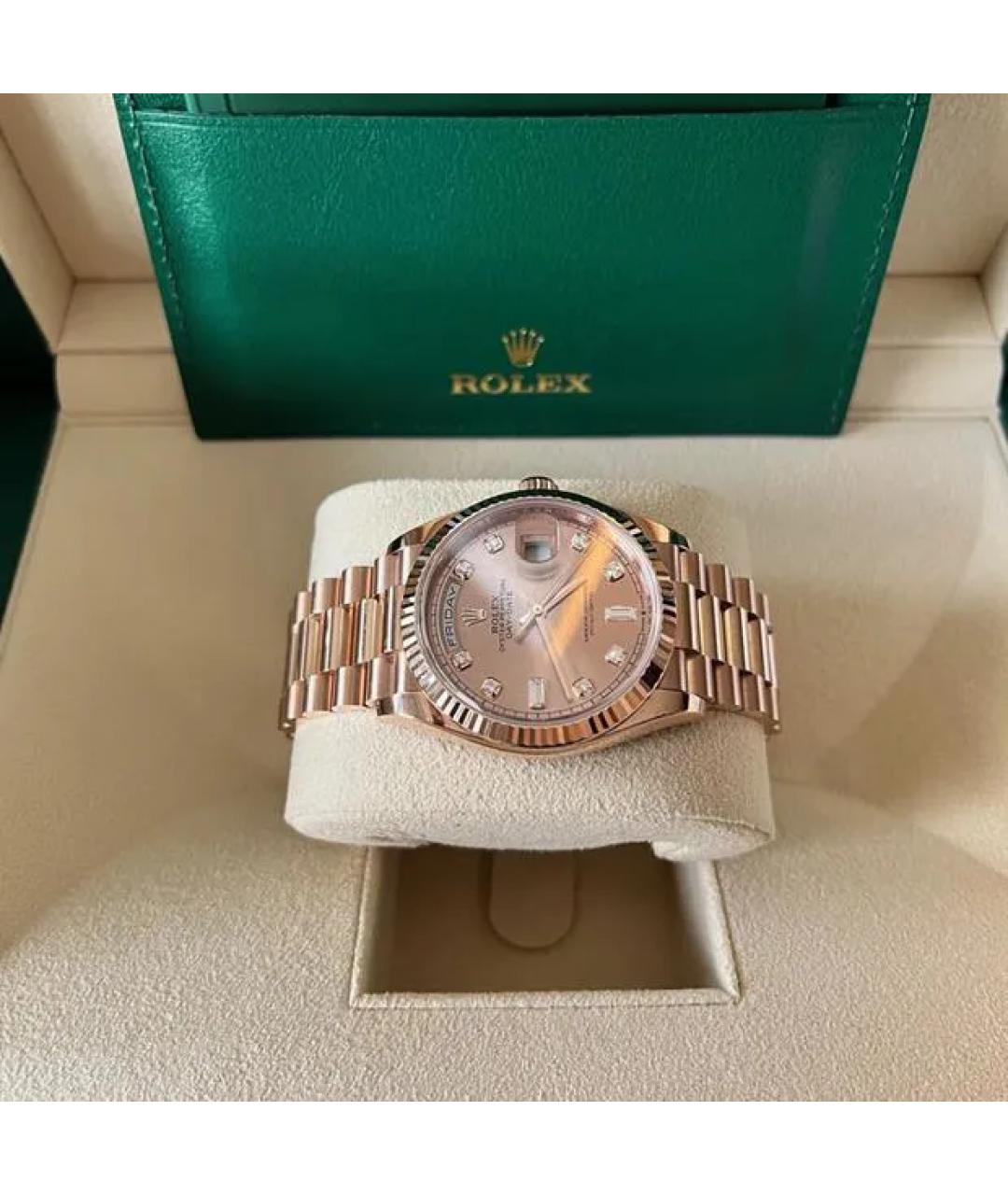 ROLEX Розовые часы из розового золота, фото 2