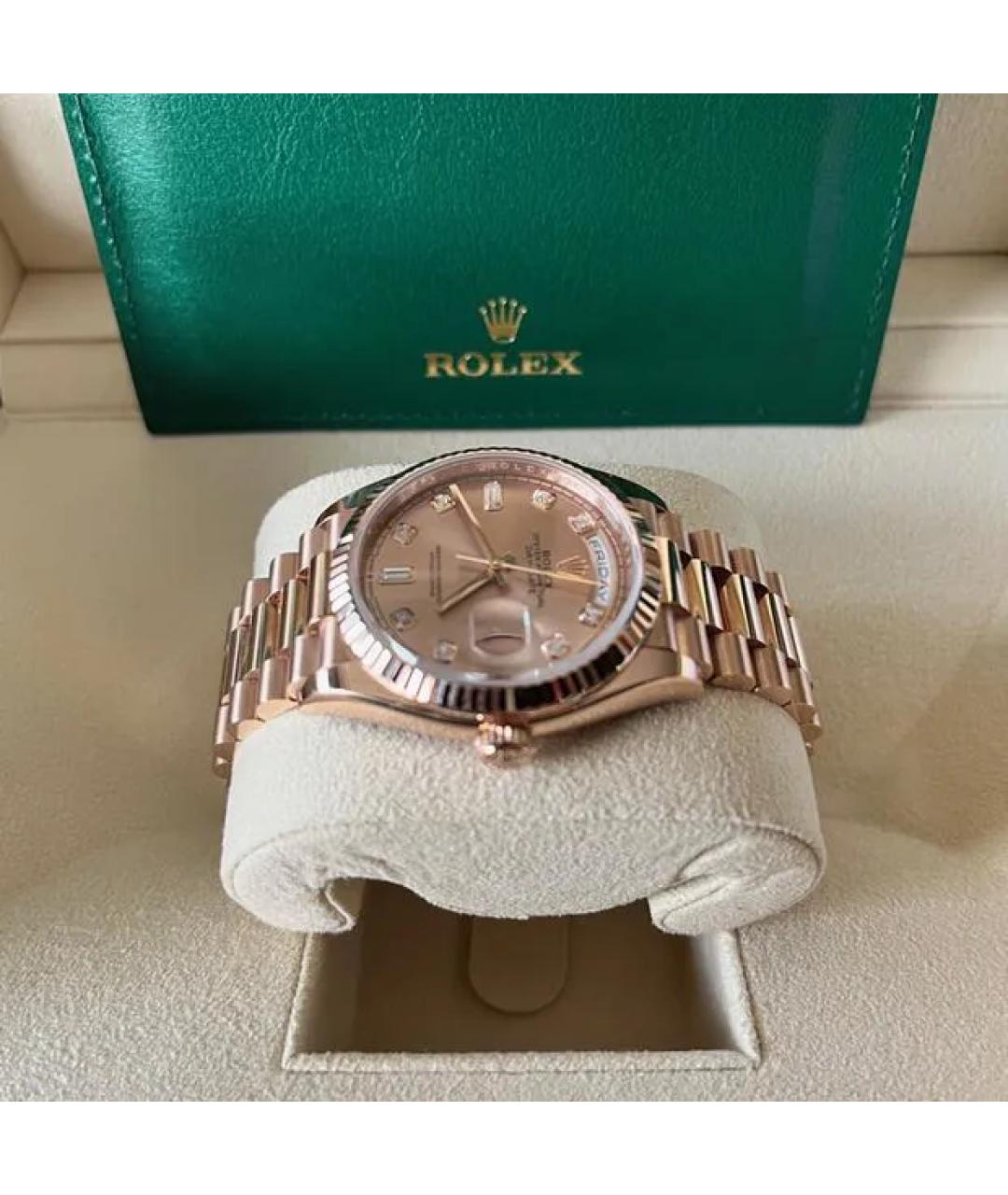 ROLEX Розовые часы из розового золота, фото 5