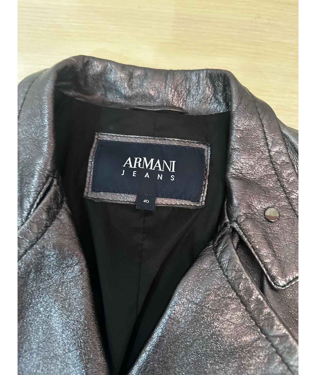 ARMANI JEANS Кожаная куртка, фото 3