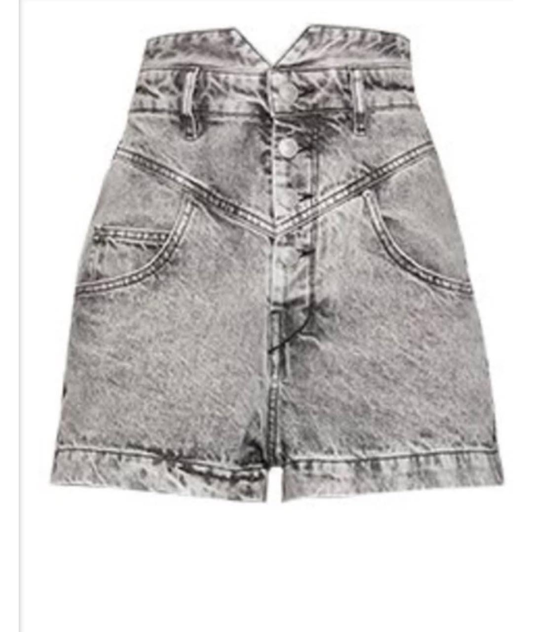 ISABEL MARANT Серые деним шорты, фото 7