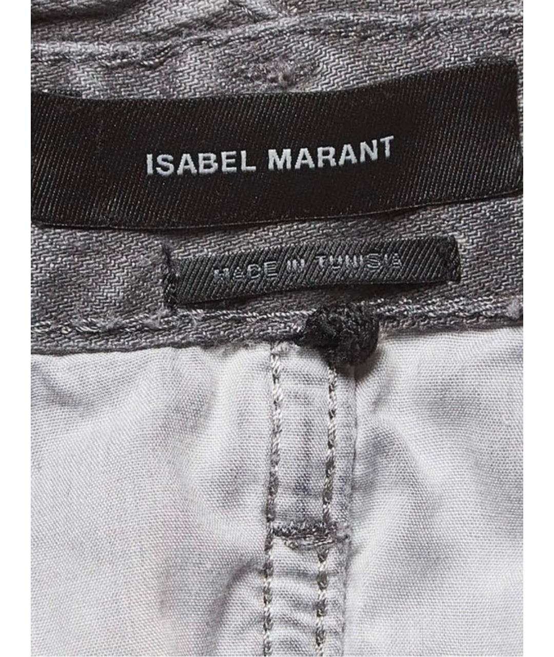 ISABEL MARANT Серые деним шорты, фото 11