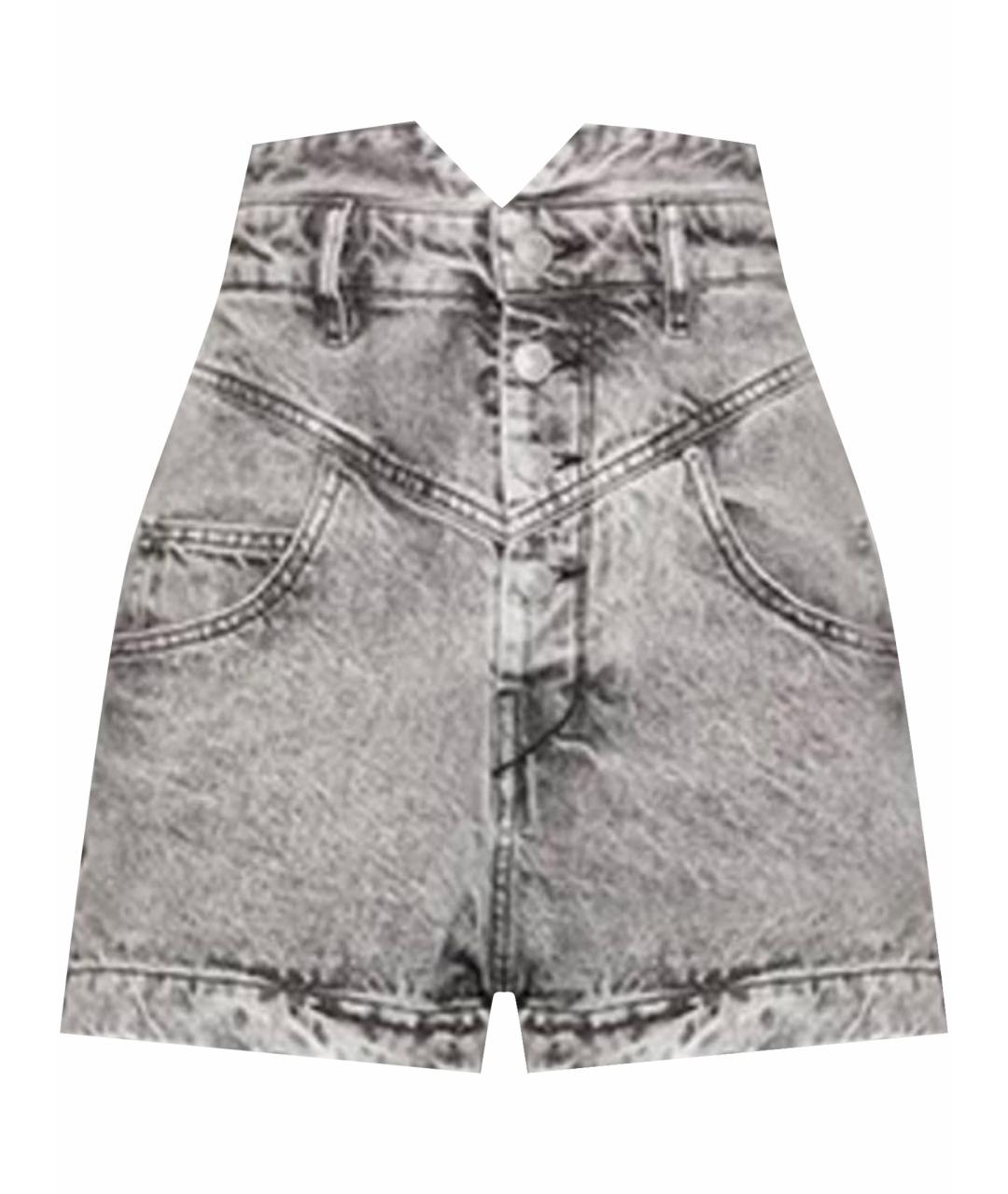 ISABEL MARANT Серые деним шорты, фото 1