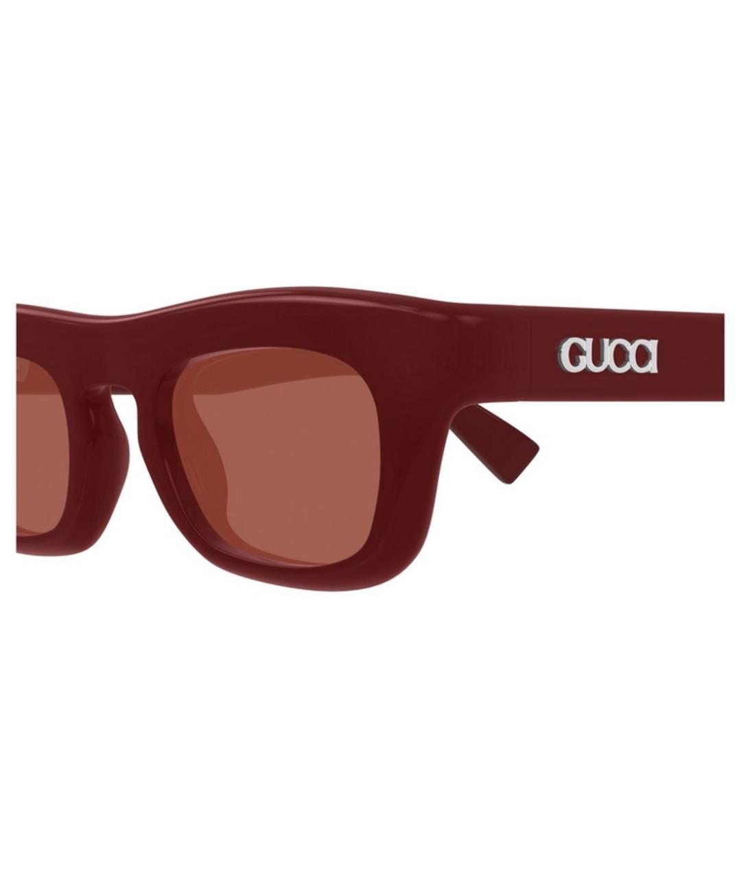 GUCCI Бордовые солнцезащитные очки, фото 3