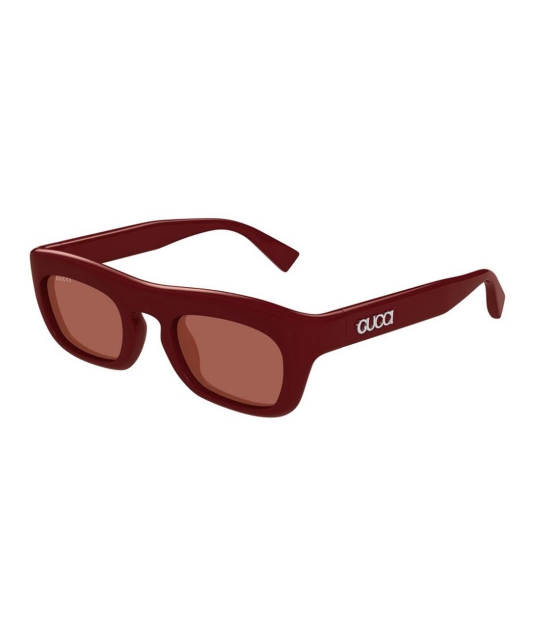 GUCCI Бордовые солнцезащитные очки, фото 1