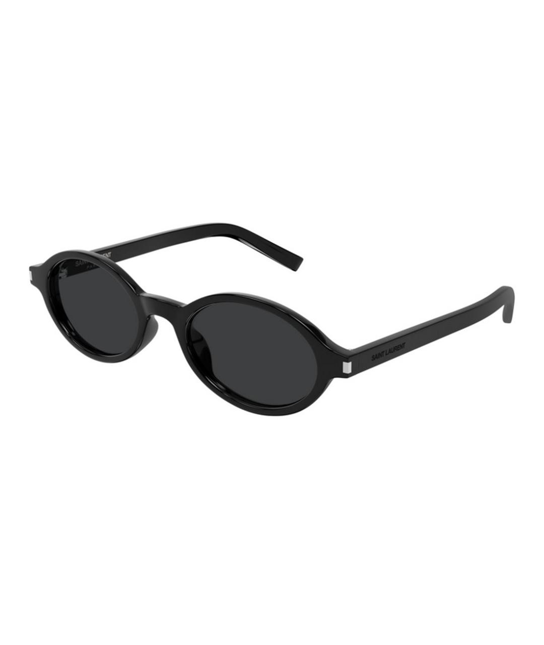 SAINT LAURENT Черные пластиковые солнцезащитные очки, фото 1
