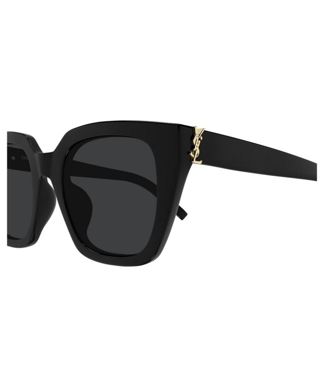 SAINT LAURENT Черные пластиковые солнцезащитные очки, фото 5