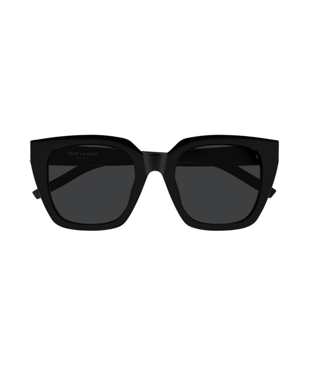SAINT LAURENT Черные пластиковые солнцезащитные очки, фото 3