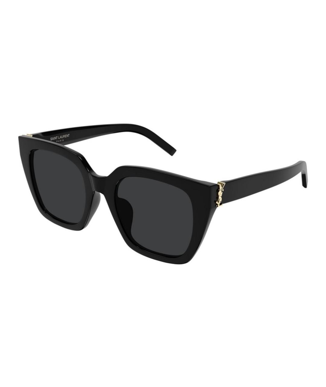 SAINT LAURENT Черные пластиковые солнцезащитные очки, фото 1