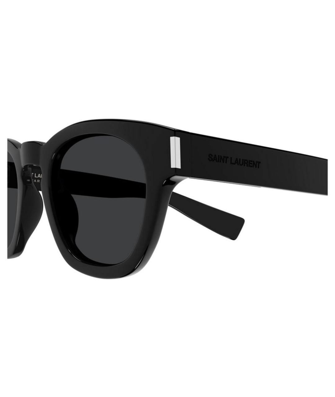 SAINT LAURENT Черные пластиковые солнцезащитные очки, фото 5