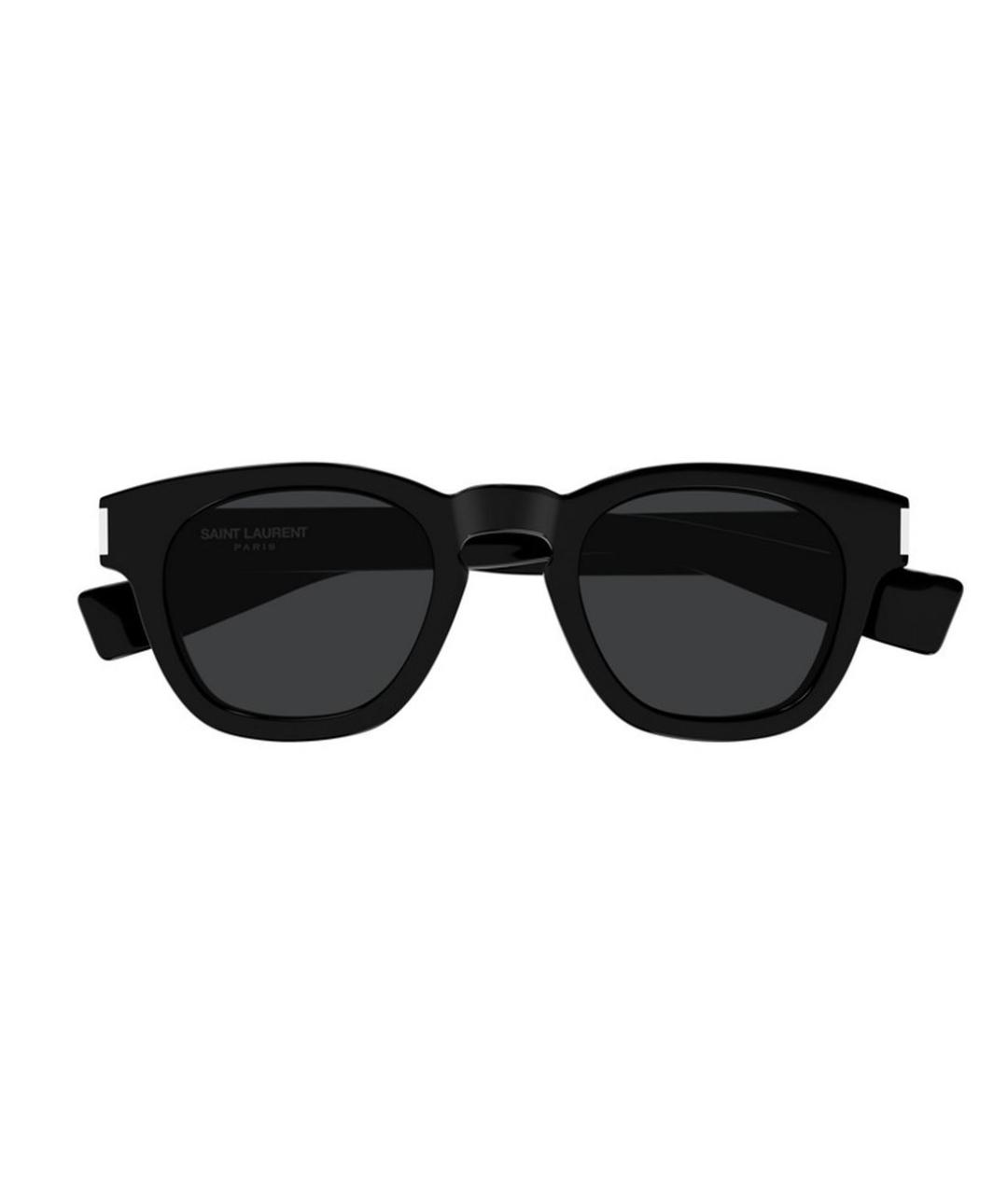 SAINT LAURENT Черные пластиковые солнцезащитные очки, фото 4