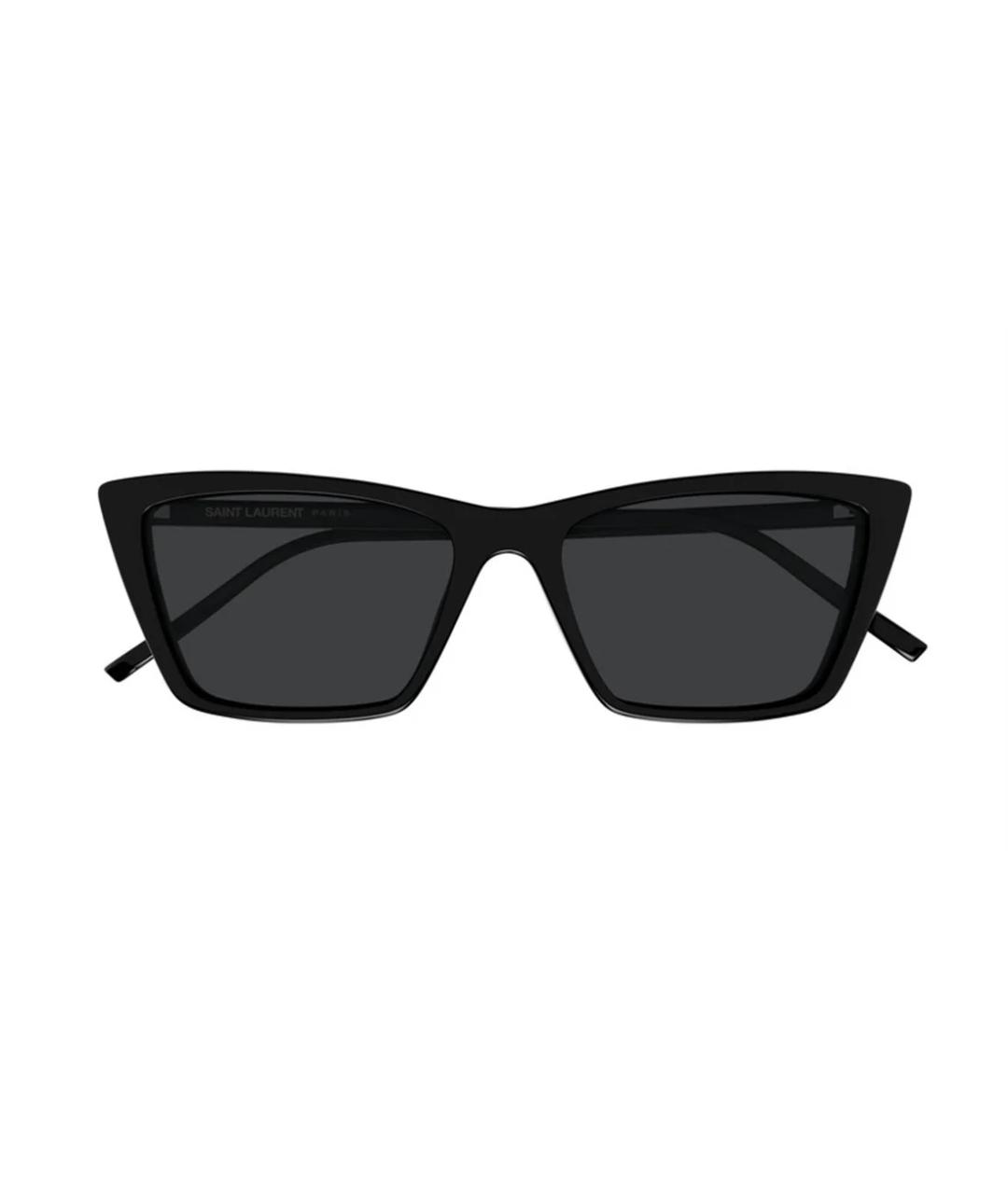 SAINT LAURENT Черные пластиковые солнцезащитные очки, фото 2