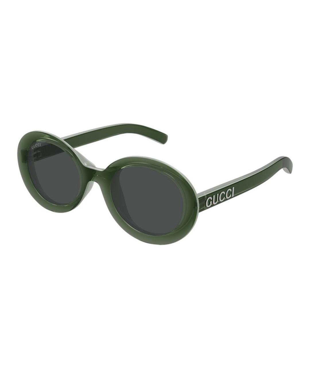 GUCCI Зеленые пластиковые солнцезащитные очки, фото 1