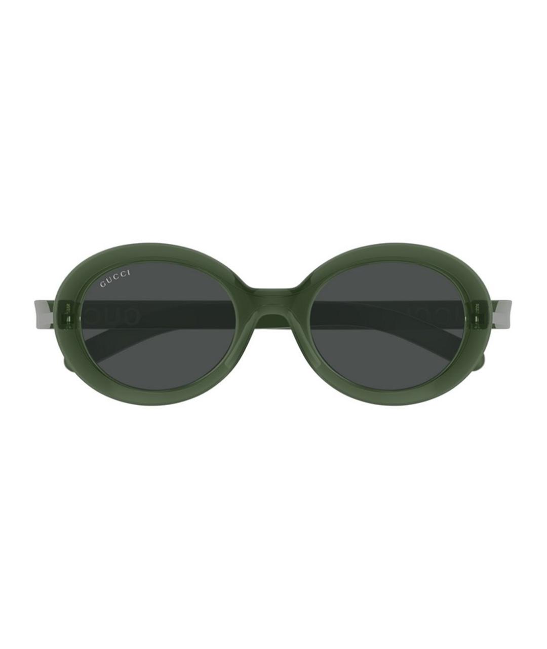 GUCCI Зеленые пластиковые солнцезащитные очки, фото 4