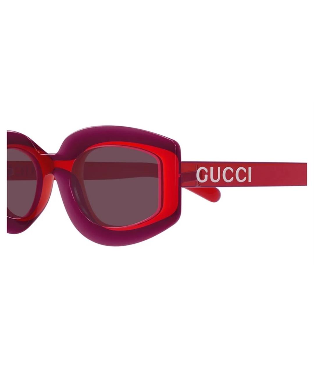 GUCCI Красные солнцезащитные очки, фото 3