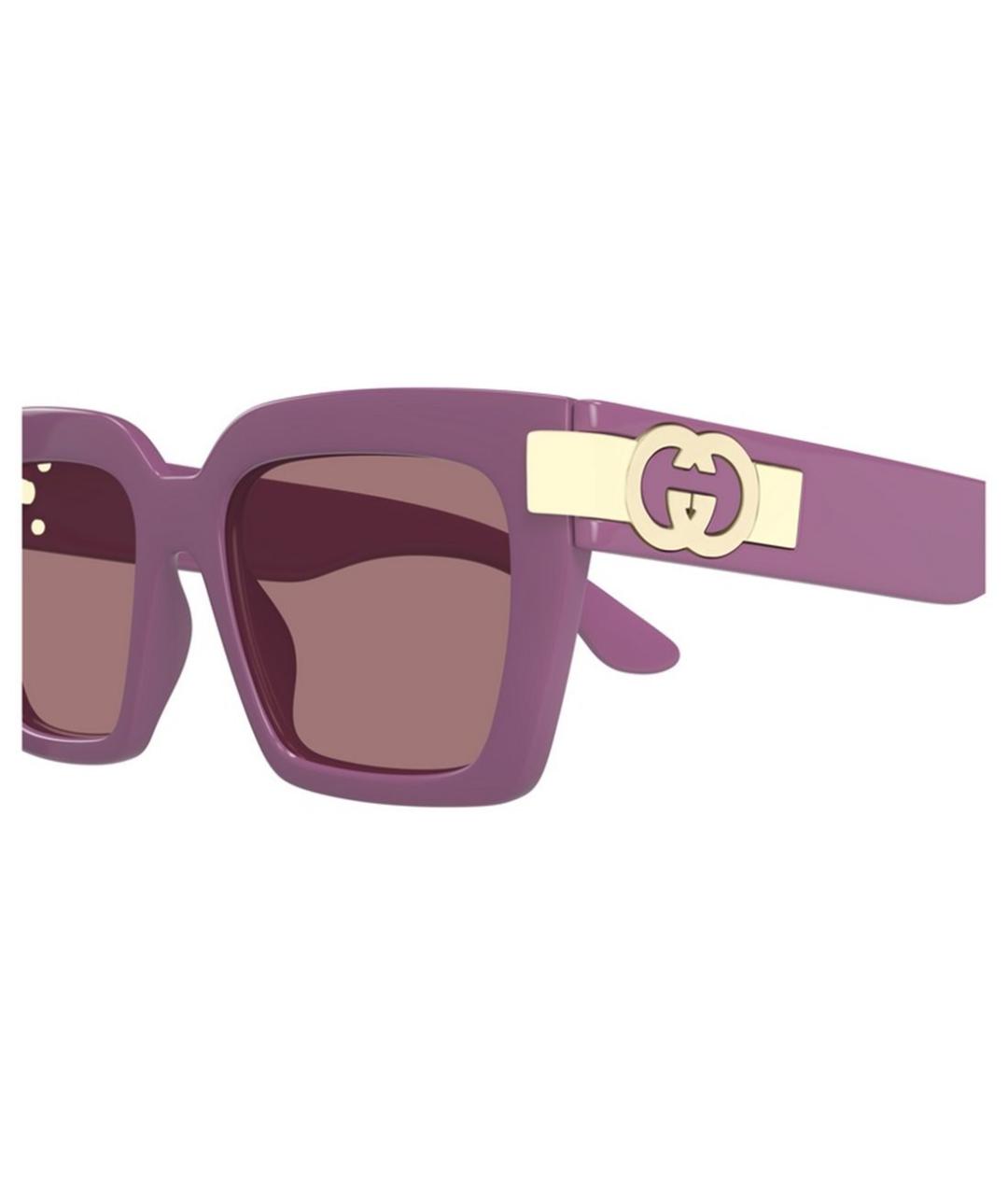 GUCCI Фиолетовые солнцезащитные очки, фото 3