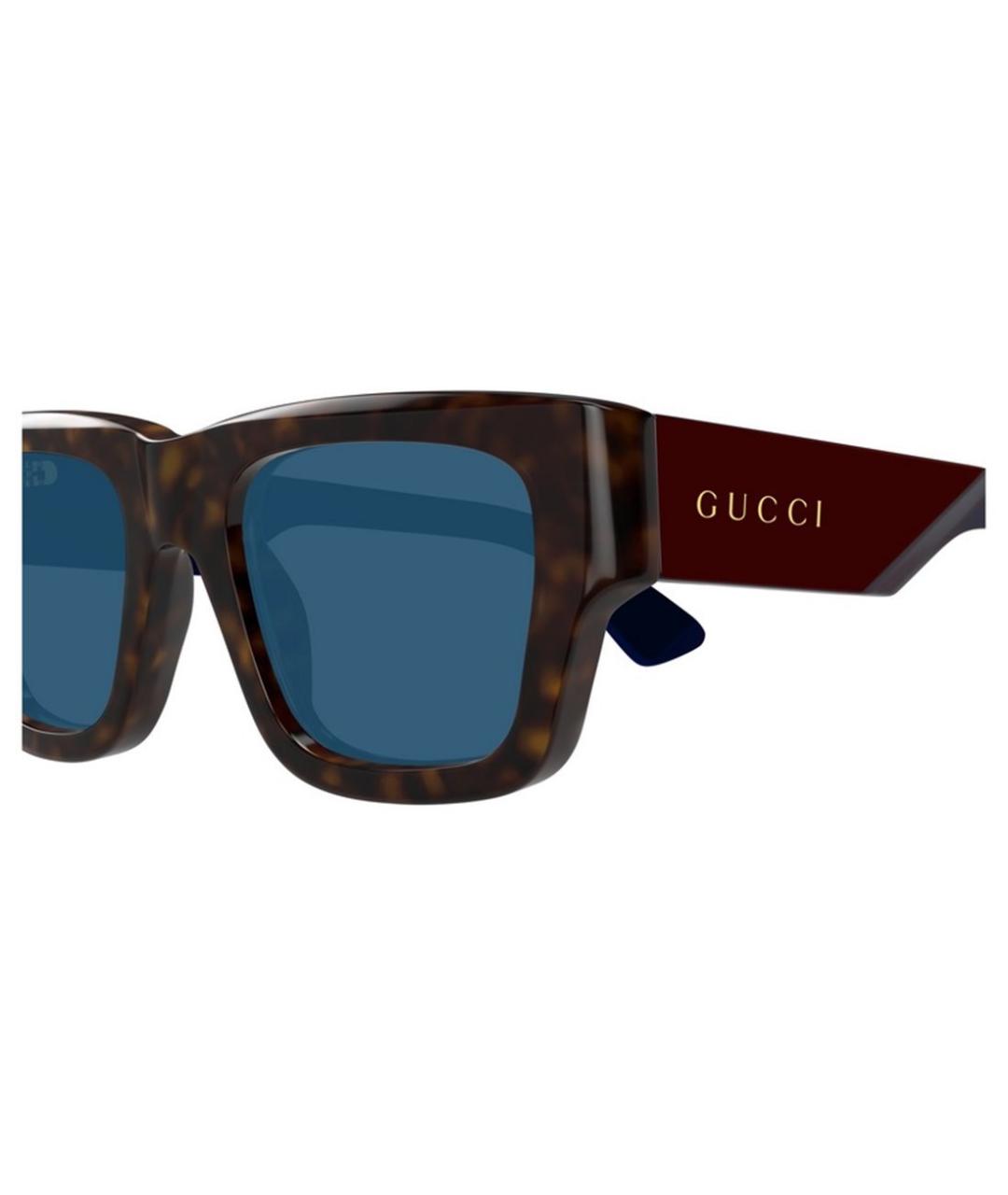 GUCCI Коричневые солнцезащитные очки, фото 3