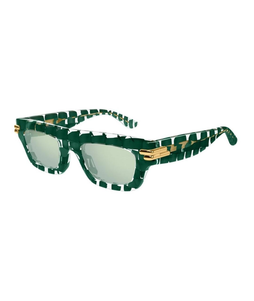 BOTTEGA VENETA Зеленые солнцезащитные очки, фото 1
