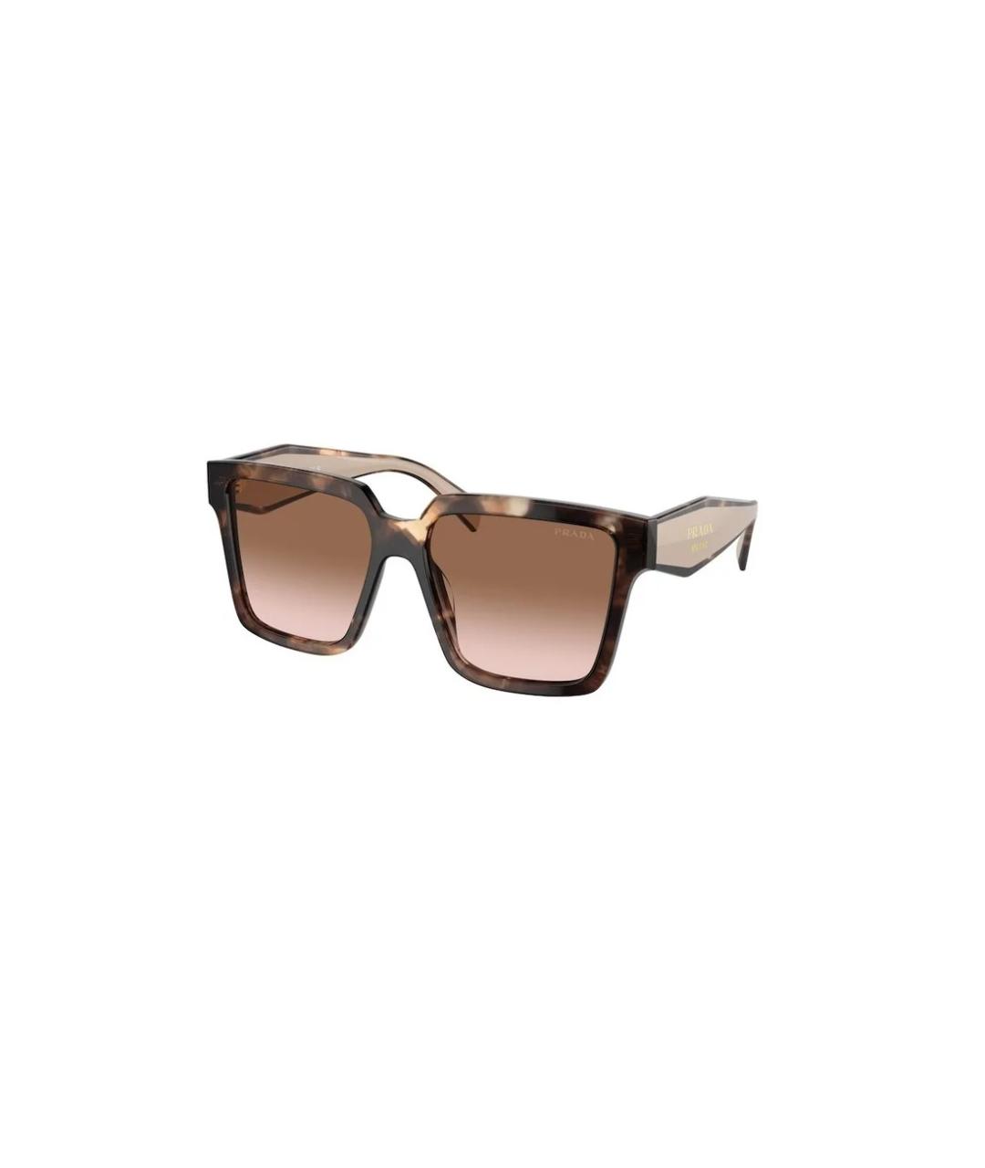 PRADA Коричневые солнцезащитные очки, фото 1