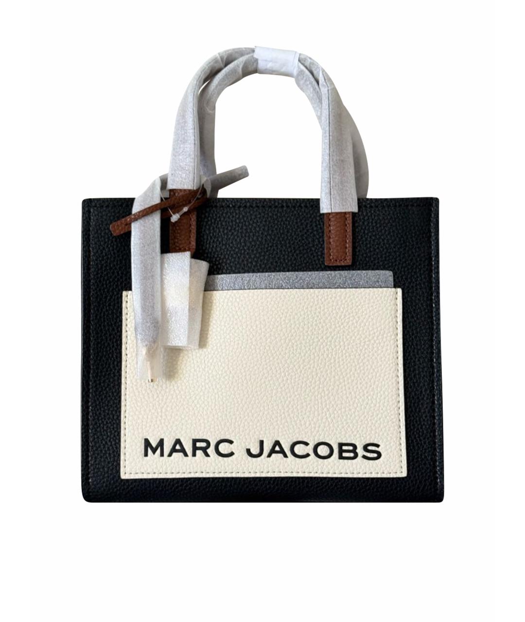 MARC JACOBS Черная кожаная сумка тоут, фото 1