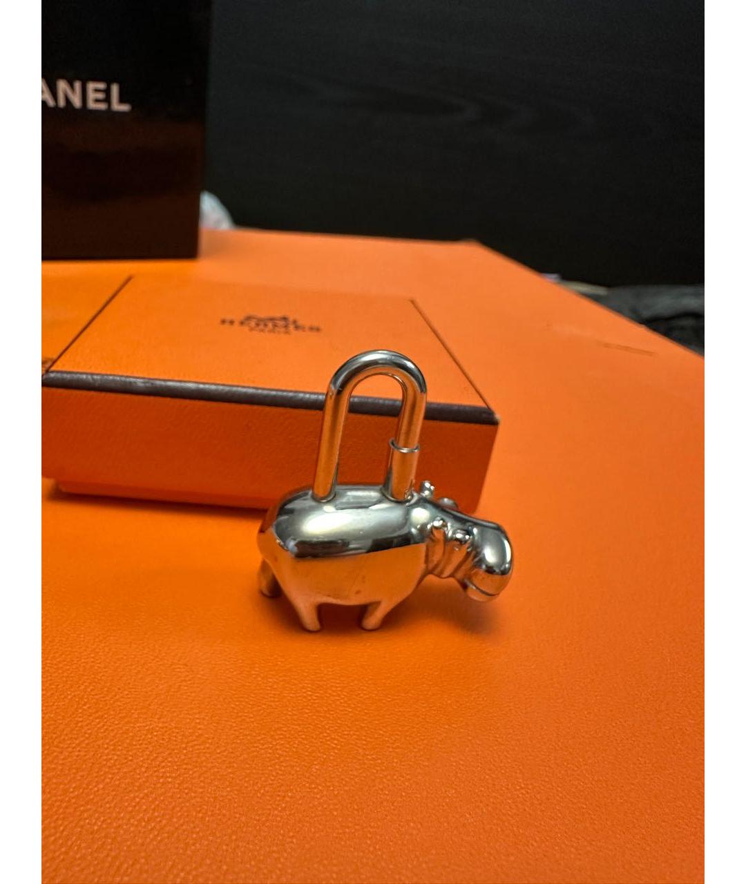 HERMES Серебрянный брелок, фото 2