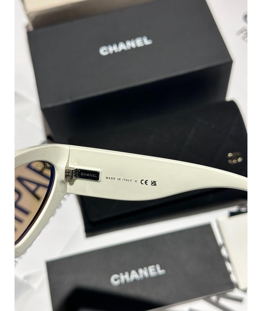 CHANEL Черные пластиковые солнцезащитные очки, фото 6