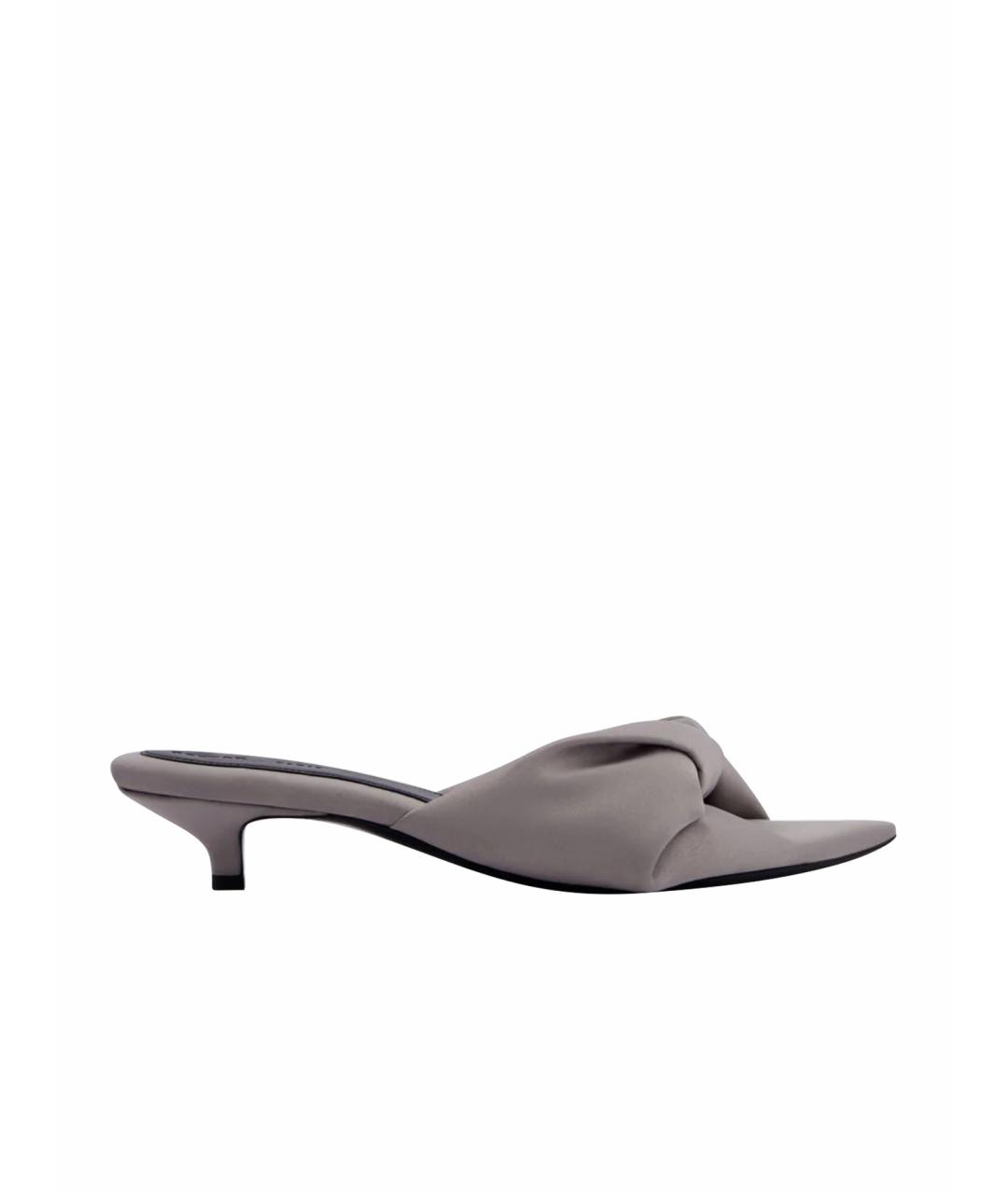 Carven Серые текстильные мюли, фото 1