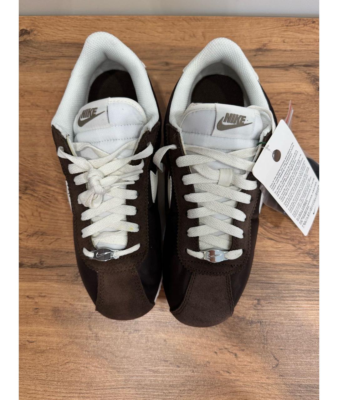 NIKE Коричневые текстильные кроссовки, фото 3