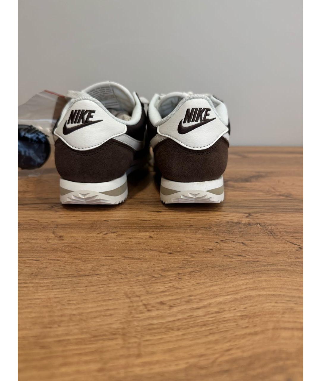 NIKE Коричневые текстильные кроссовки, фото 4